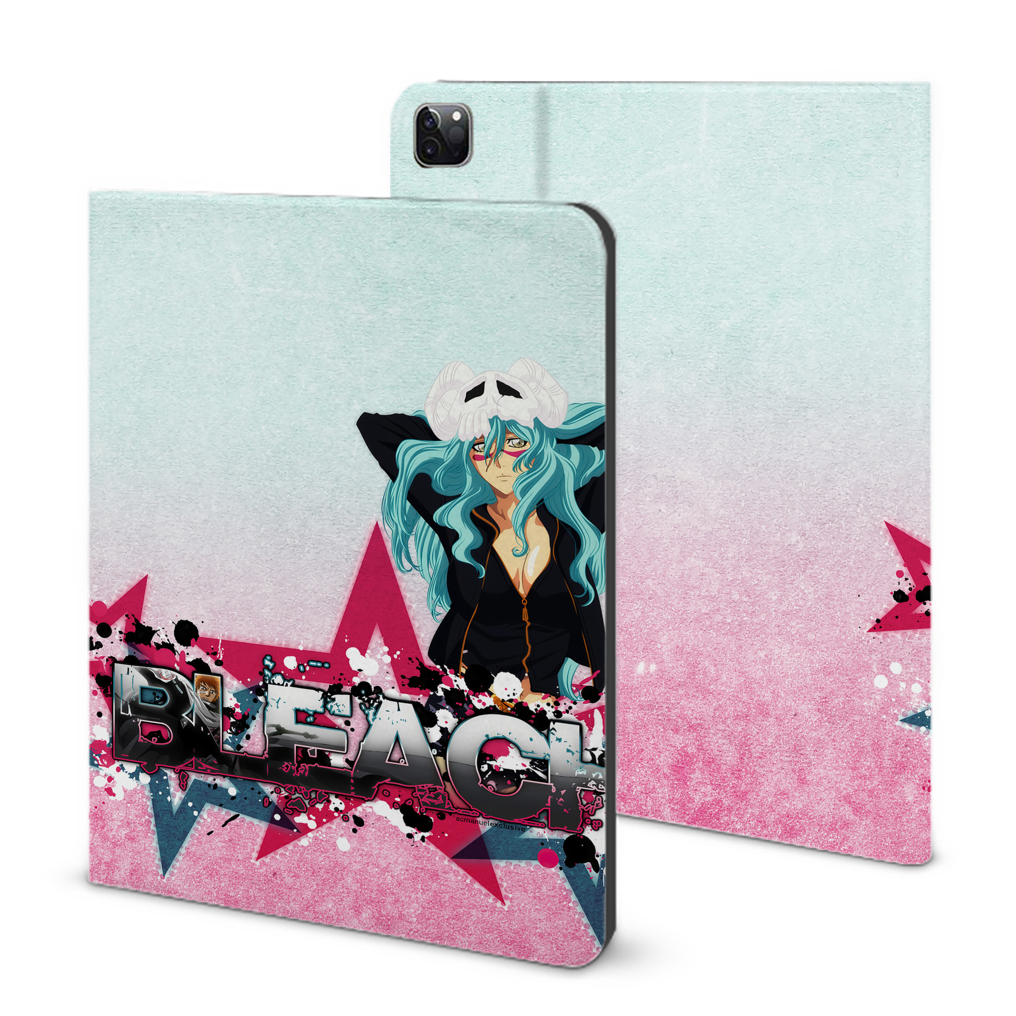 （画像用） ブリーチ BLEACH IPad ケース ブック型 PUレザー TPU 耐衝撃 軽量 薄型 ペン収納なし 全面保護 IPad 各モデル対応